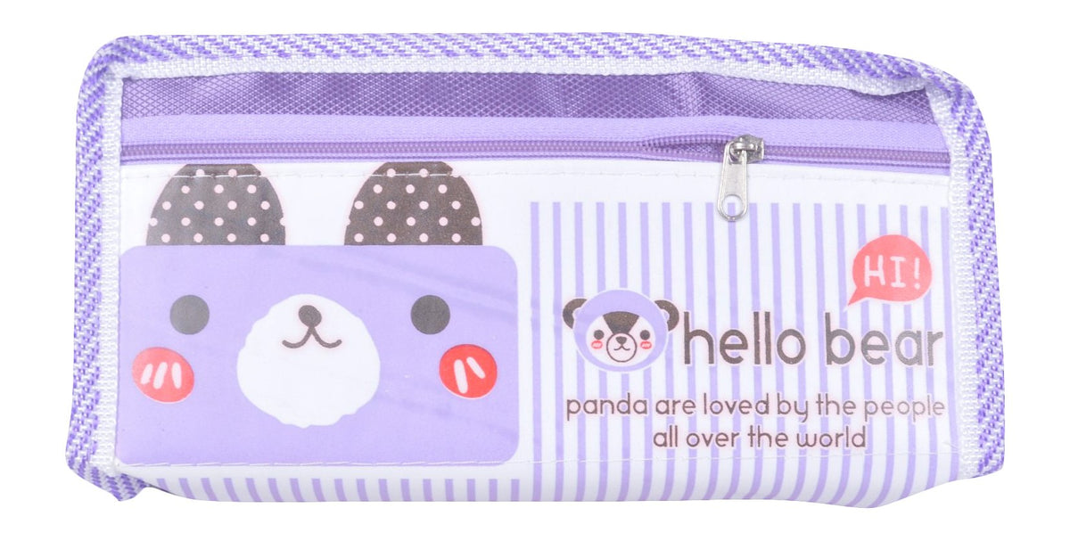 Ritik Hello Bear Pencil Pouch, 20 cm x 12 cm x 10 cm