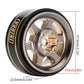 INJORA 1.0 Plus Brass Beadlock Wheel Rims 6-Spoke Wheels for TRX4M AX24 SCX24 FCX24 1/24 1/18 RC Crawler,42g/pcs (Grey)