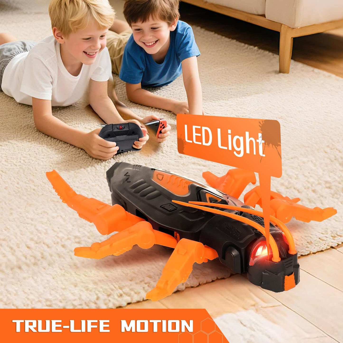 Honsheng Wall Climbing Toy Remote Control Cockroach That Can Climb on Walls RC Robot Kids Toys for Kids Boys & Girls Ages 4 & Up