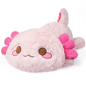 Cuckool Pink Axolotl Stuffed Animals, Microwavable Stuffed Animals Heating Pad For Cramps, Pain Stress Relief, Heatable & Coolab