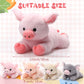 Silipull 5 Pcs Pig Stuffed Animals, 12 Inch Large Plush Mommy Pig With 4 Little Baby In Mother Belly, Gift For Boys And Girls' C