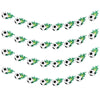 Boao 4 Pcs Soccer Party Decorations Soccer Banner Hanging Paper Garland Sports Bunting Sports Ball Decorations for Birthday Part
