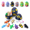 HyBaiS Mystery Mini 3D Printed Articulated Animal Figurines Set with Egg Little Cute Animals Pocket Pet 3D Animals Toys 3D Printed Miniature Figurines Gifts Excutive Desk Toy(Capybara&Unicorn&Rabbit)