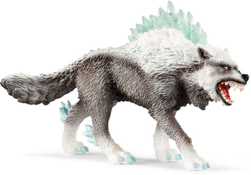 SCHLEICH 42452 Snow Wolf Eldrador Creatures Toy Figurine for Children Aged 7-12 Years
