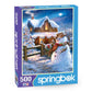 Springbok 500 Piece Jigsaw Puzzle - Country Christmas, Engineered Wood, Multi Color, Model 34-01535, Made in USA