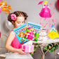 2Pcs Crafts For Kids Ages 4-8 Sticker Paint Number Sticker Book Mermaid And Princess Stickers For Girls Birthday Halloween Christmas Party Favors Road Plane Travel Daycare Activity