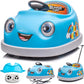 12V Dual Battery Electric Ride on Kids Bumper Car w/Remote Control,360 Degree Spin,Push Rod Rocker Horse Function,3-Speeds Babie