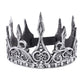 Royal Silver Crown for Birthday, Prom, and Holiday Parties - Prince or Princess Headdress for Kids, Teens, and Adults
