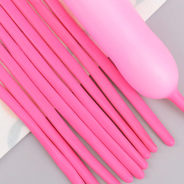 260 Balloons Pink, Thickened 100 Pack Long Balloons Twisting Skinny Magic Balloons For Balloon Arch Animals Clown Kids Birthdays