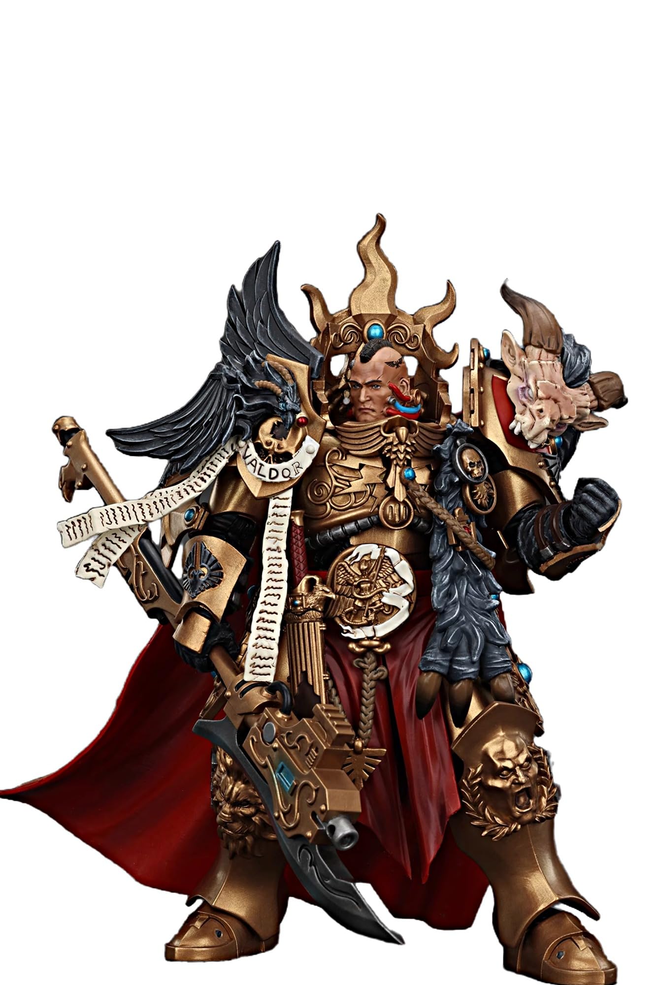 JOYTOY Warhammer 40K 1/18 Action Figures Legio Custodes Constantin Valdor  Captain-General of The Legio Custodes Collectible Model 7.1Inch Action Figure