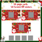Outus 50 Pieces Christmas Scratch Off Cards Stickers Christmas Hawaii Party Games Vouchers Festive Raffle Tickets Holiday Business Prize Drawings For Kids Adults Families Events Groups (Mixed Style)