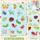Frienda 480 Pcs Buggy For Bugs Shape Stickers For Kids Bee Ladybug Spring Butterfly Dragonfly Grasshopper Ant Snail Stickers For Spring Theme Party Classroom