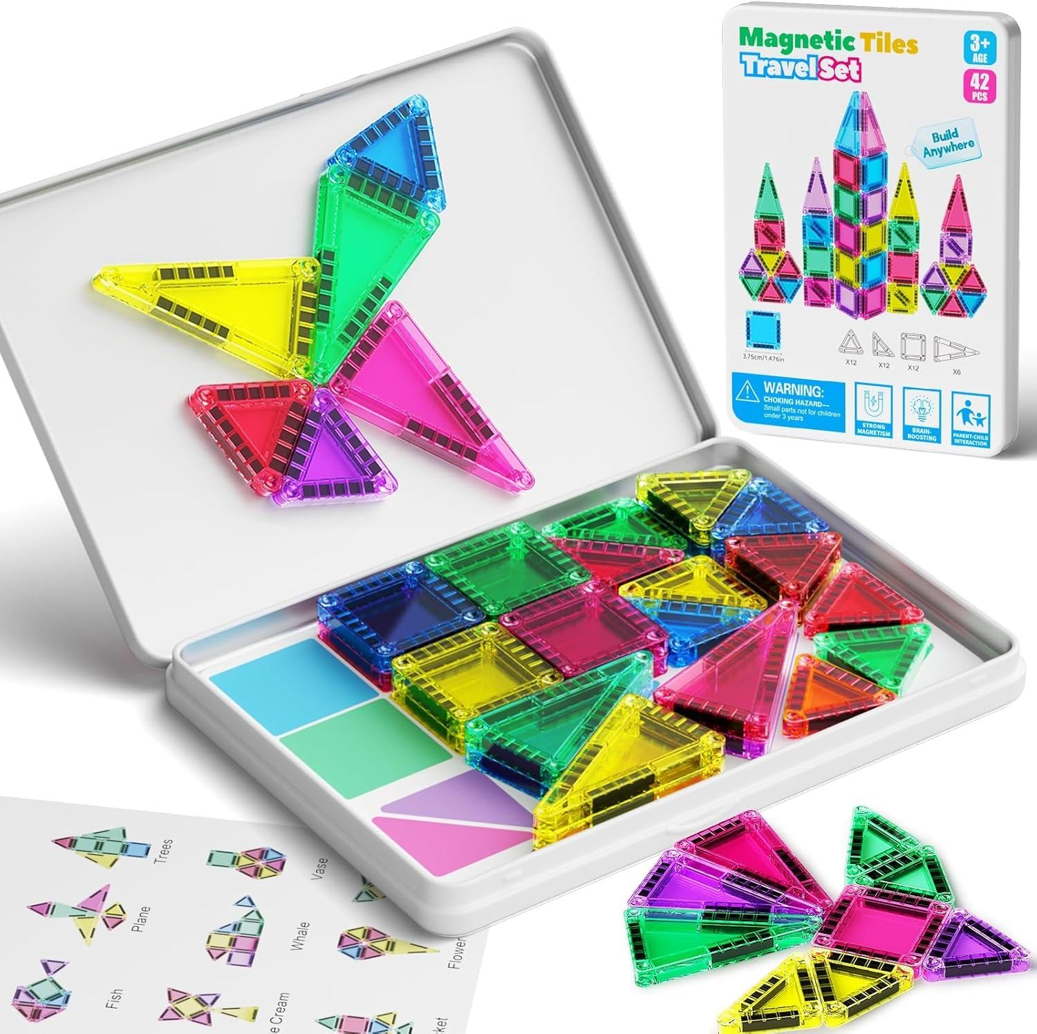 BENOKER Magnetic Blocks-Forest Magnet World, Magnetic Toys for Boys & Girls Age 3-4 4-5 6-8, STEM Montessori Sensory Toys for To