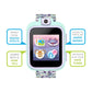 Smartwatch for Kids with Swivel Selfie Camera, STEM Learning, 20+ Games, Audio Bedtime Stories, Store Music for Kids Toddlers Bo