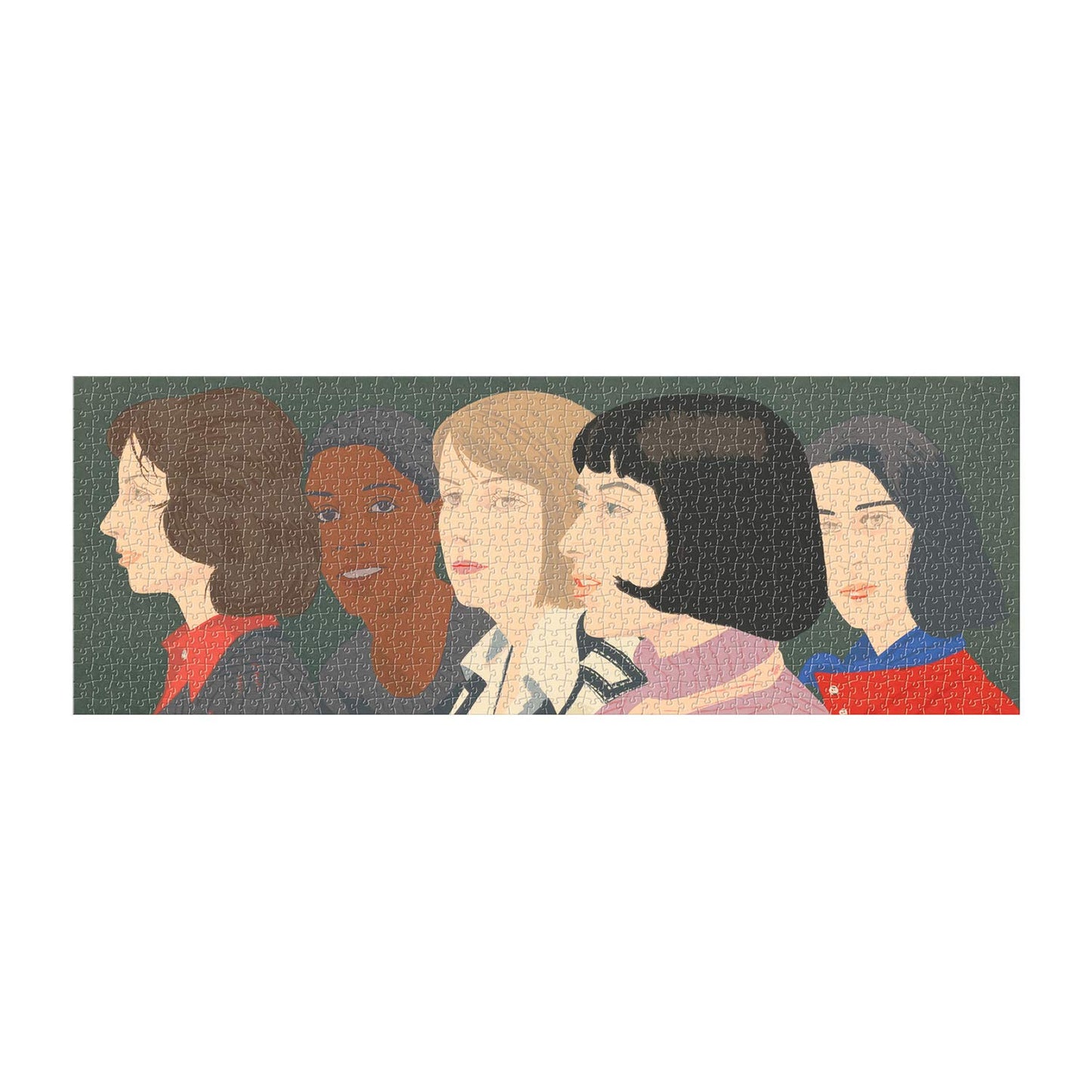 Galison MoMA Alex Katz Five Women Panoramic Puzzle from Galison - Landscape Jigsaw Puzzle of MoMas Famous Screen Print, 39 x 14