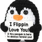I Love You Gifts for Him Her Girlfriend Boyfriend, Mini Handmade Crochet Penguin Christmas Birthday Gifts for Women Men Girls Bo