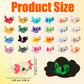 XIHIRCD 72pcs Mini Resin Axolotl Figurines, 2.45x2.25x1.5cm, Multicolor, Model 29458, Perfect for DIY Craft