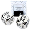 Luck Lab Date Decider Dice - Date Night Dice with Velvet Storage Bag (Date Night Activity Decider Dice)