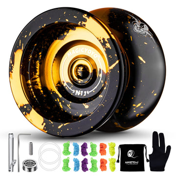 Magicyoyo Dual Purpose Yoyo- Responsive Yoyo N11 & Unresponsive Yoyo Alloy Yoyo With Yoyo Glove + Bag + Unresponsive Bearing Kit