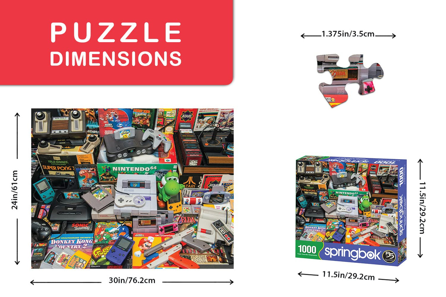 Springbok'S 1000 Piece Jigsaw Puzzle Gamer'S Trove, Multi