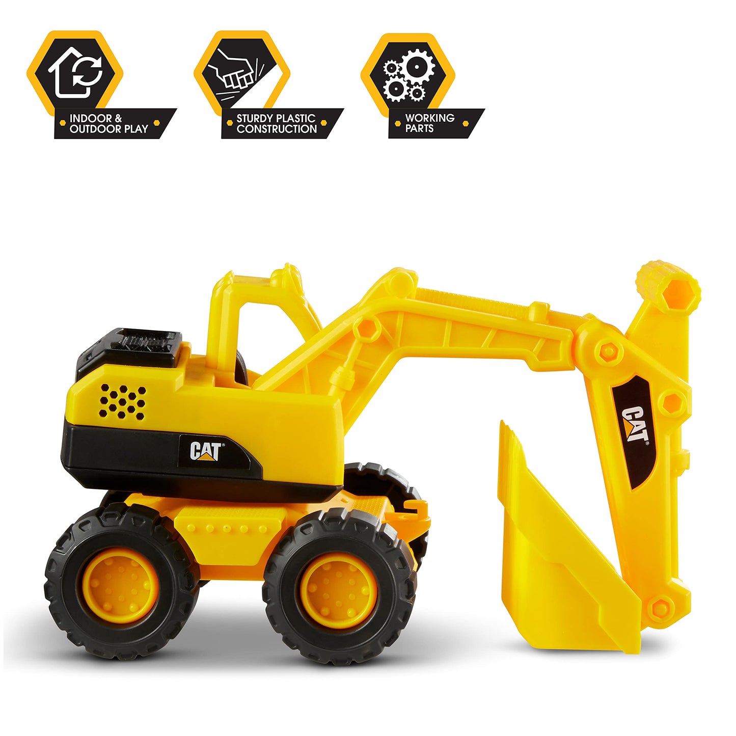CAT 15" Excavator Toy | Super-Sized Outdoor Toy with Real Working Parts | Model 82035