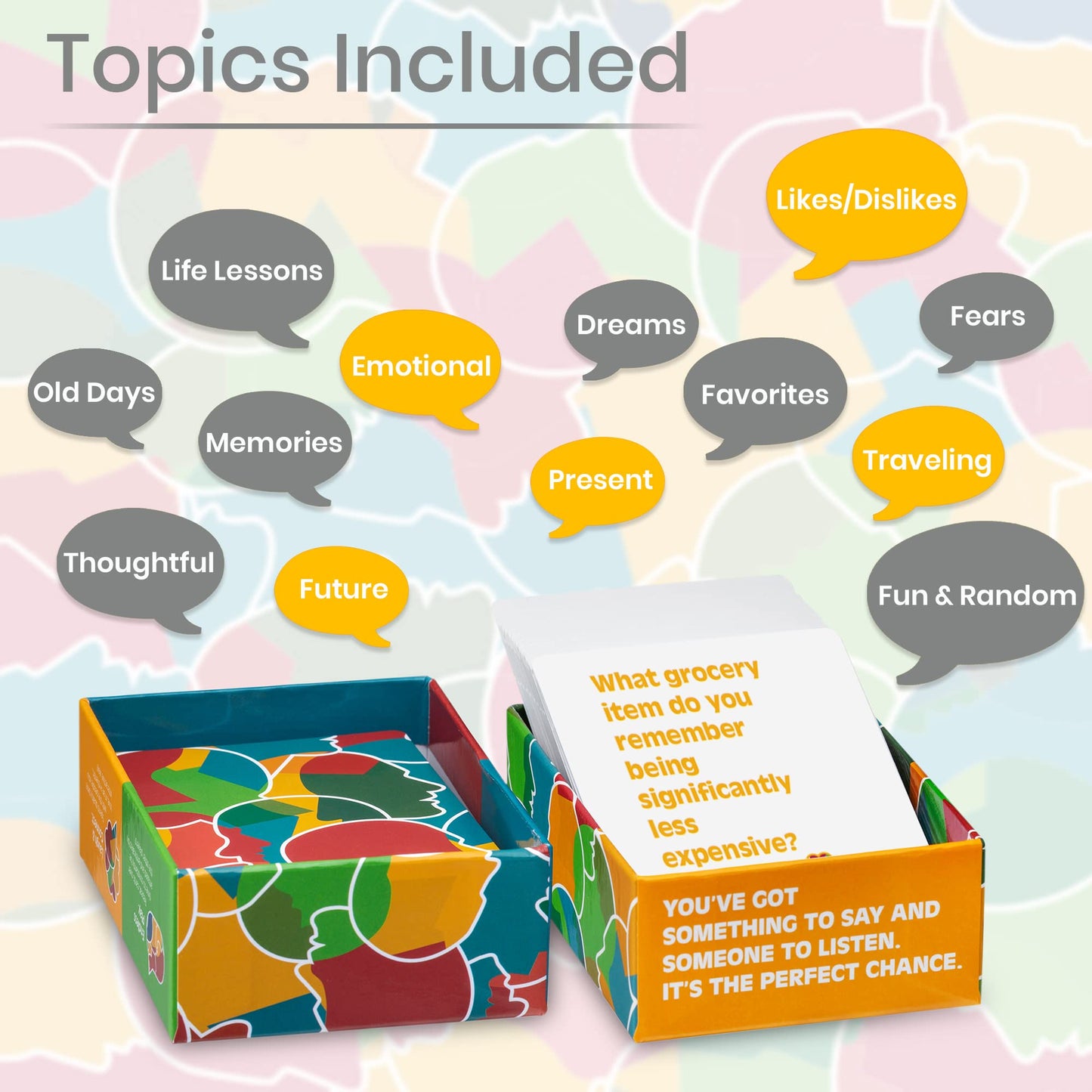 Chatterchance Generations: Conversation Card Games - Family Fun Game Night For Kids And Adults W/Grandma & Grandpa - 80 Thought Provoking Questions, Deck Of Question Cards Gift For Grandparents