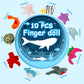 Sealive Plush Animals Finger Puppet Toys - Mini Plush Figures Toy Assortment For Kids, Soft Hands Finger Puppets Game For Autistic Children, Great Family Parents Talking Story Set