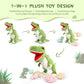 Morismos Giant Dinosaur Stuffed Animal,23.6'' Big Mommy Stuffed Dinosaurwith 3 Baby Dinosaurplush Toys & 3Eggs Plush Inside Its Zipper Tummy,Large Boy Girl Dinosaur Toysfor Kids Birthdaychristmas