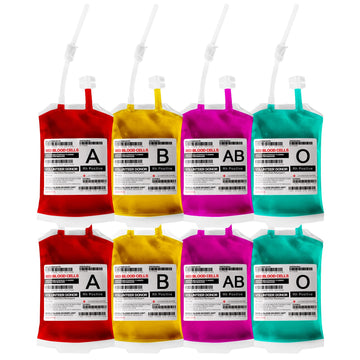 Meowtastic Blood Bags For Drinks For Halloween Party Decorations, Reusable Halloween Blood Bag Drink Pouches With Syringe, Iv Bags For Drinks, Vampire Nurse Graduation Decoration Supplies, Pack Of 20