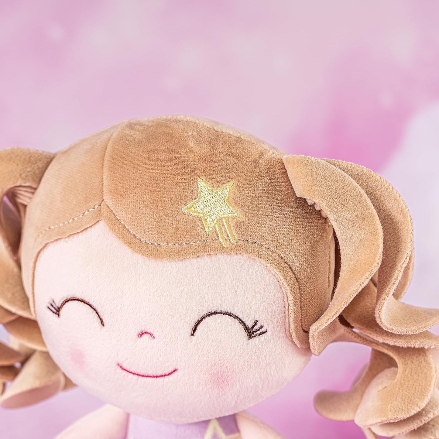 Gloveleya Baby Dolls Soft Snuggly First Baby Girl Gifts Soft Doll For Girls With Star Printed Purple Dress 12Inches Galaxy Serie
