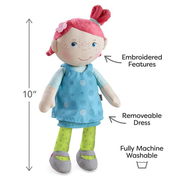 Haba Snug Up Philine - 10' Soft Doll, Machine Washable - Perfect Snuggly First Birthday Gifts And Toddler Baby Doll For 18 Months And Up