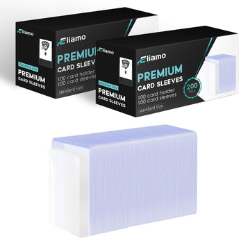 400 Pack Top Loaders For Cards, 200 Pack 3X4 Hard Plastic Card Sleeves And 200 Pack Penny Card Sleeves, Baseball Card Protectors