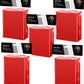 500Ct Matte Black Red Card Sleeves For Trading Cards, Soft Anti-Slip Tough Premium Tcg Standard Card Penny Sleeves Compatible Wi