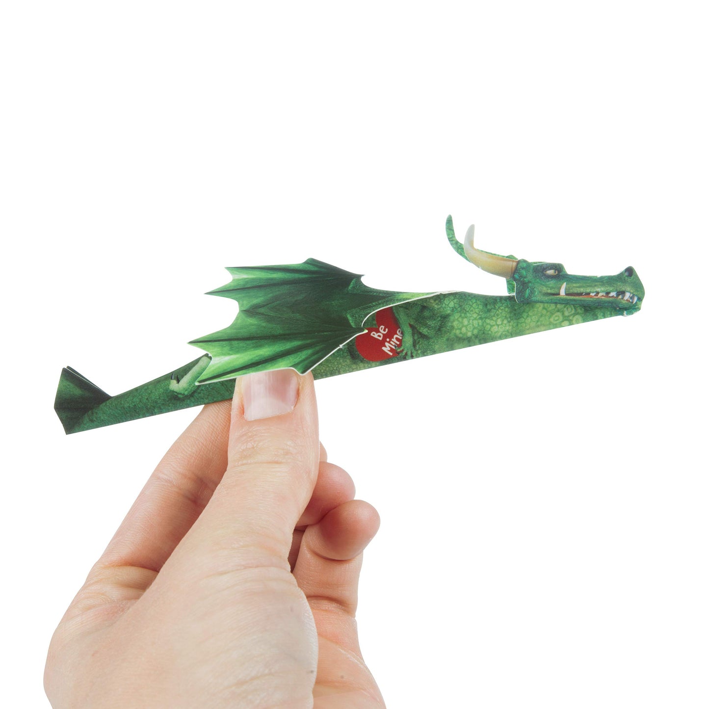 Playhouse Flying Dragons Valentines Day Card Set for Kids, 28 Card Pack & Envelopes - Fold and Fly Paper Airplanes - Great for