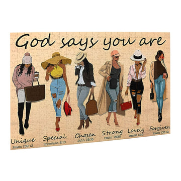 Black Queen Girl Jigsaw Puzzles African American Jigsaw Puzzles For Adults Fun Family Game Motivational Toy Educational Intellec