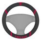 FANMATS 14846 Chicago Bulls Embroidered Steering Wheel Cover Black 15 x 15