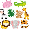 Festiko27 Pieces Jungle Themed Party Decorations, Jungle Animals Cutouts Animals Theme Party Signs Paper Cutouts For Theme Party