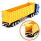 Qcar Dump Trailer Truck Vehicles Toys,1:50 Scale Dump Truck with Trailer, Toy Trucks for Kids