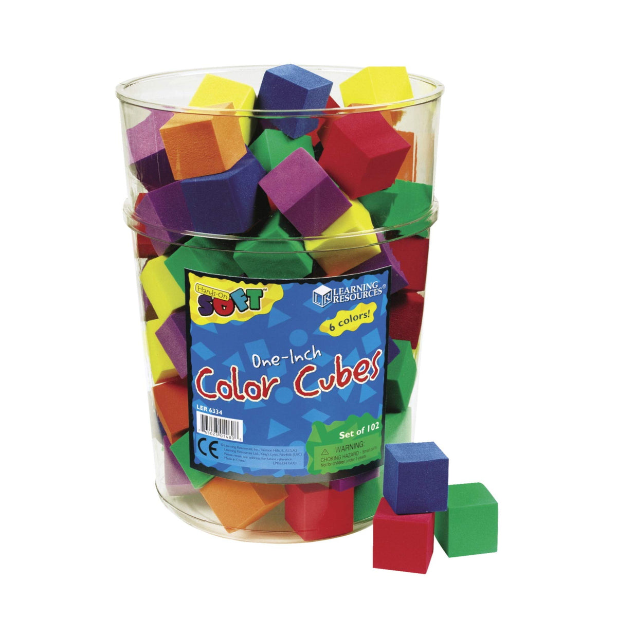 Learning Resources Hands-On Soft Color Cubes, Counting Blocks for Kids ...