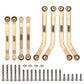 INJORA Brass High Clearance Chassis Links 39g Heavy Brass Links for FMS FCX24 1/24 Upgrade Part,8PCS (FCX24-04)