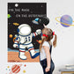 Hxezoc Pin The Mask On The Astronaut Game With 24 Pcs Mask Stickers, Large Astronaut Party Games Poster For Kids Solar System Outer Space Birthday Party School Classroom Carnival Party Supplies