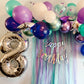 Paticool Silver Number 8 Balloon, 40 Inch Large Number Foil Mylar Balloons For 8Th Girl Boy Birthday Party Celebration Decoratio