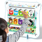 2-In-1 Large Magnetic Drawing Board For Toddlers Kids, Magnetic Color And Number Maze, Magnetic Dot Art Board For Kids, Montesso