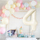 Katchon, Giant Cream White 4 Balloon Number - 40 Inch | Number 4 Balloons For Birthdays | 4Th Birthday Decor For Party | Creme Number 4 Balloon | 4 Year Old Balloon For 4Th Birthday Party Supplies