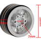 Meus Racing 4Pcs 1.0 Beadlock Wheels Hub Rims W/Removable Thickened 4Mm Hex Adapter For 1/18 Trx4M, Axial Scx24 Gladiator Bronco