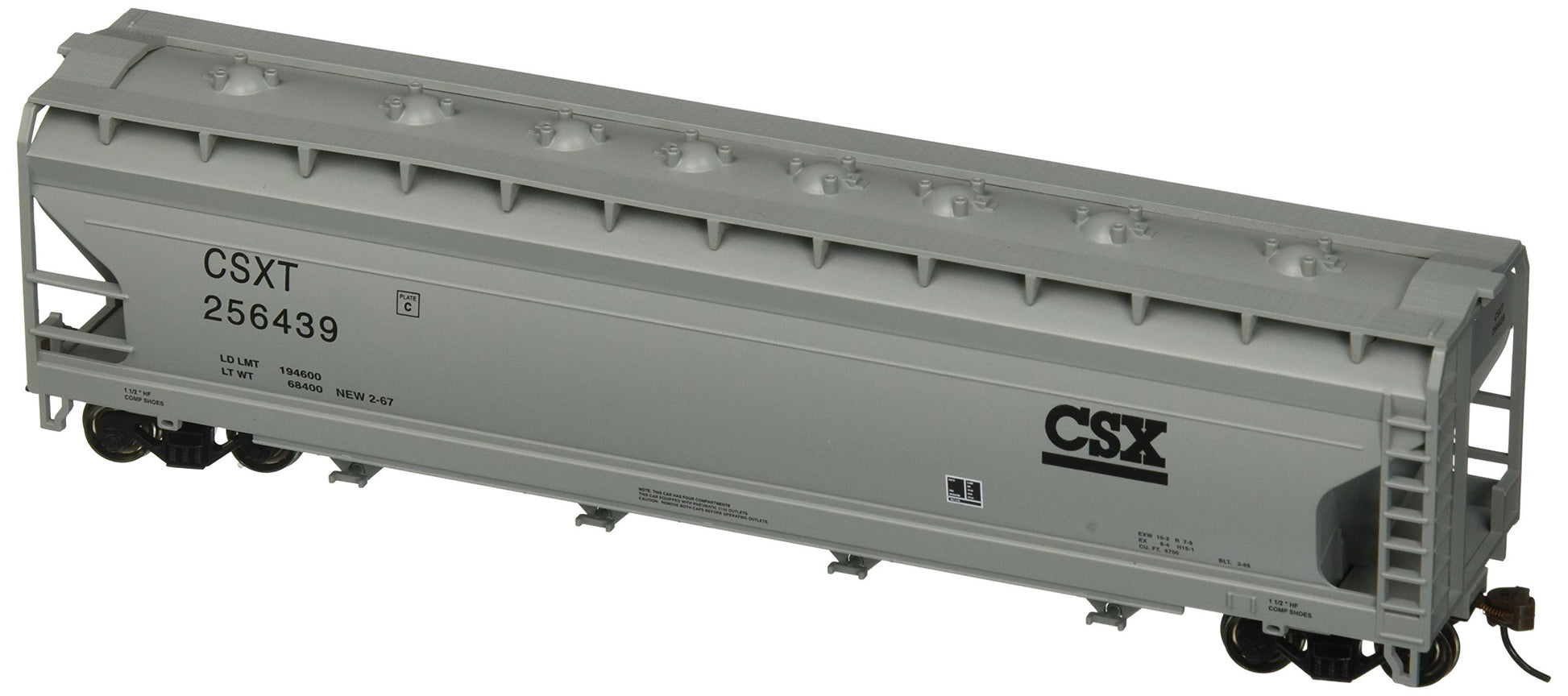 Bachmann Industries Csx #256439 Acf 56' Center-Flow Hopper (Ho Scale Train)
