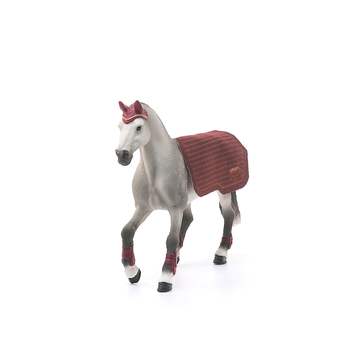 Schleich Horse Club Trakehner Mare Riding Tournament Horse Toy Figurine - Authentic Mare Horse Toy With Removable Blanket For Boys And Girls Imagination And Play, Gift For Kids Ages 5+