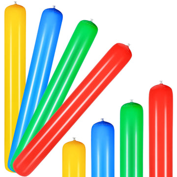 Deekin 4 Pcs Pool Inflatable Sticks Inflatable Pool Noodles Colorful Pvc Outdoor Water Games Giant Blow Up Pool Noodles Pool Stick Noodles For Swimming Pools Adults Beach Lake Party, 41.34 Inch