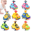 soi-meme 8 Pack Press and Go Car Toys for Toddlers 1-3 Year Old,Infant Play Vehicle Set Toys for 1 2 3, Baby Car Toys for 9-12-1