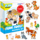 21 Fridge Magnets For Toddlers Magdum - Farm Family Kids Magnets For Fridge - Toddler Magnets For Refrigerator - Magnetic Animal